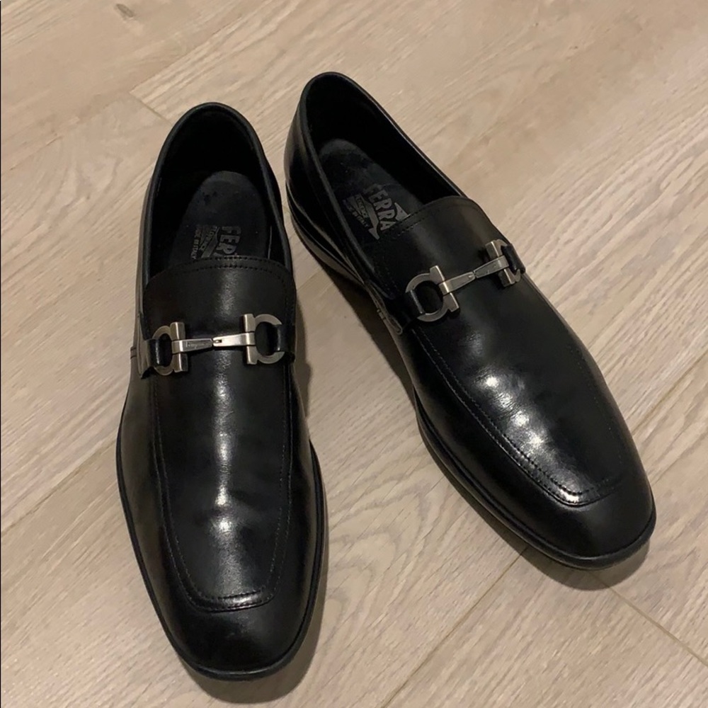 Salvatore Ferragamo Gancini Bit Loafers
